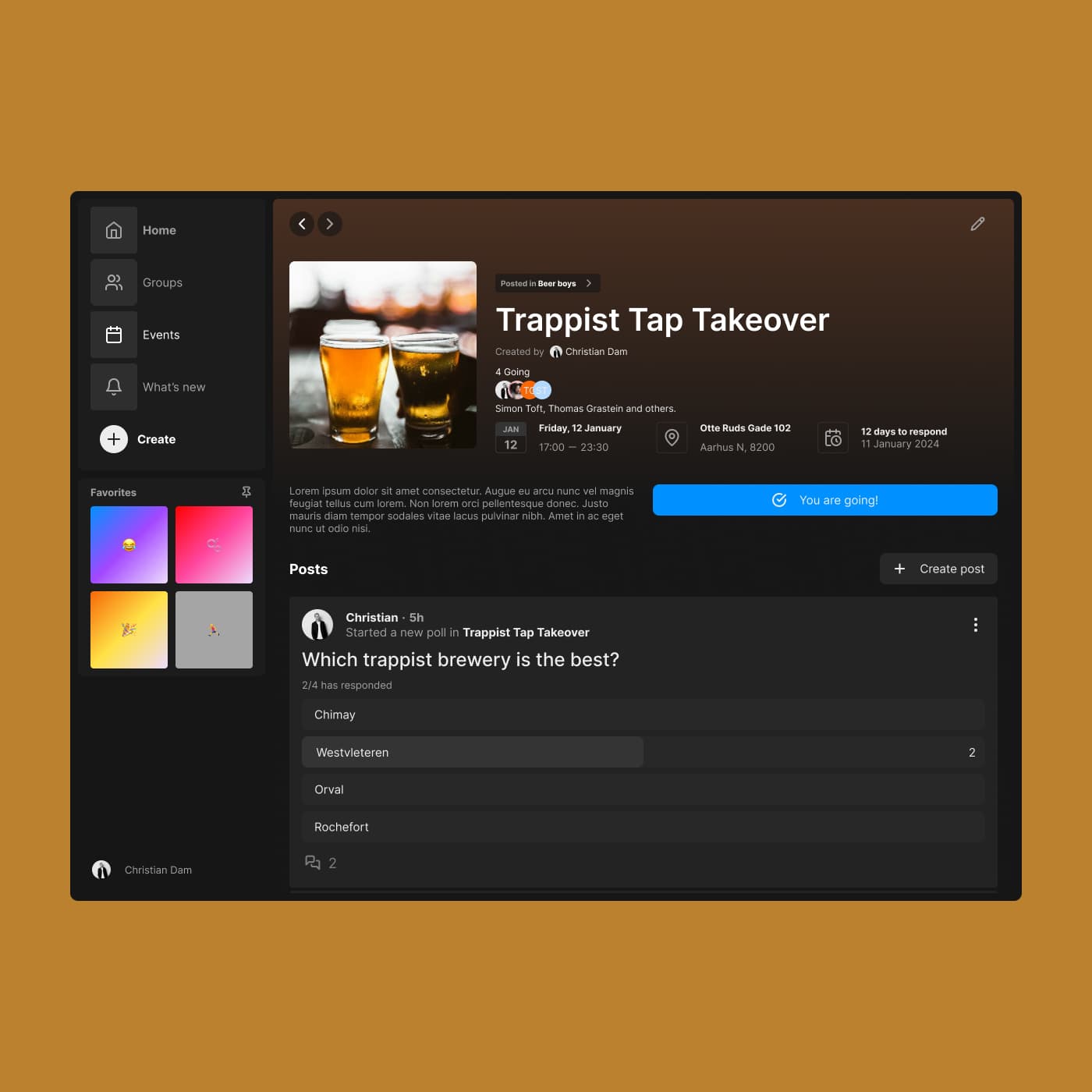 Togaether web application